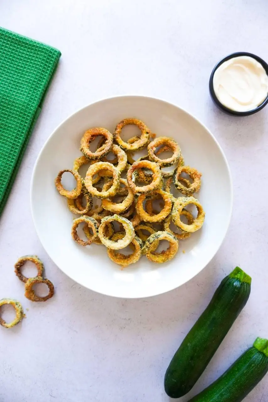 Anelli di zucchine croccanti