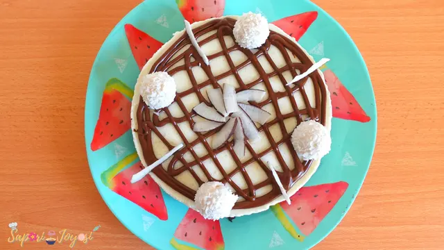 Cheesecake cocco e cioccolato senza cottura