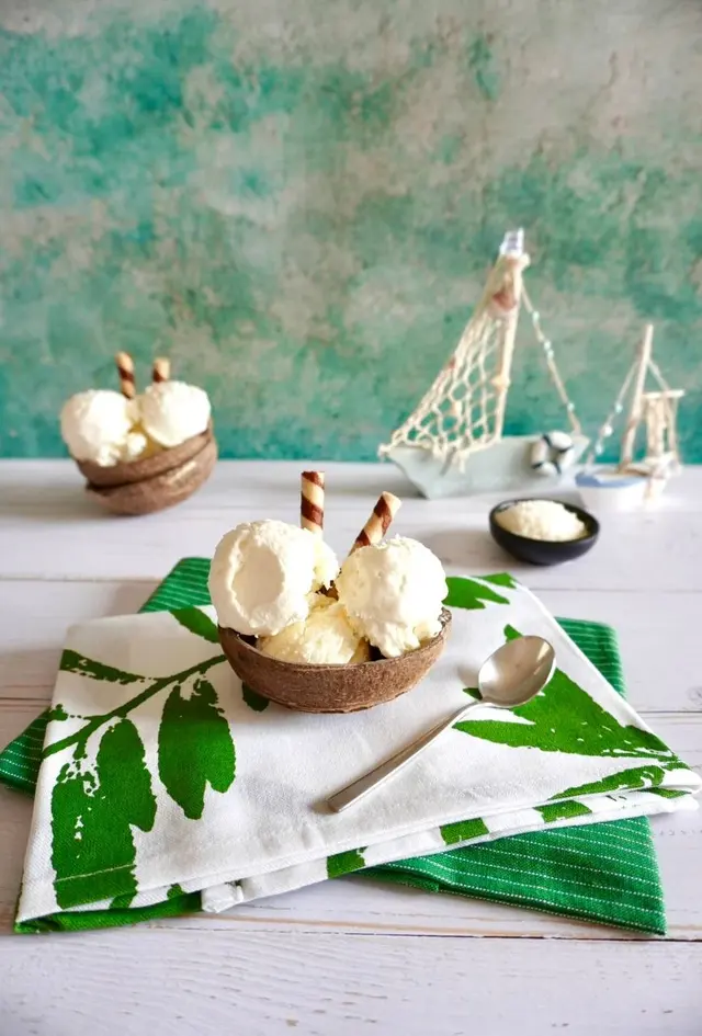 Gelato al cocco senza gelatiera