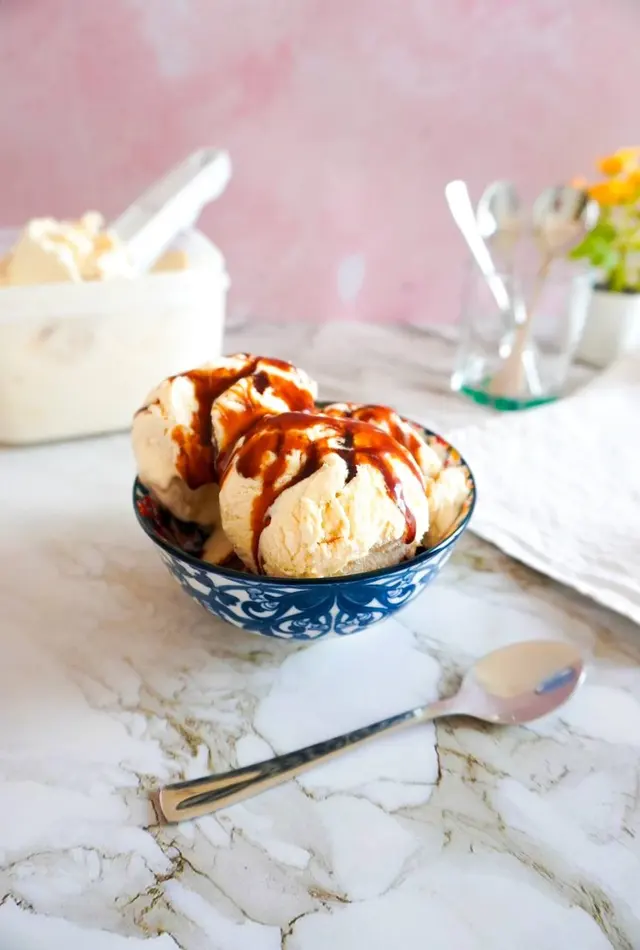 Gelato alla panna cotta senza gelatiera